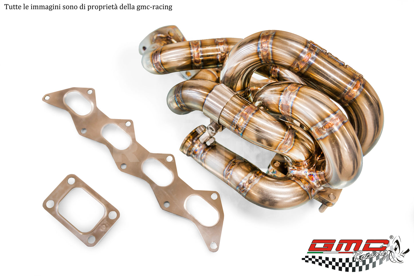 COLLETTORE INOX PER FIAT COUPE' 16V TURBO CON WASTEGATE ESTERNA