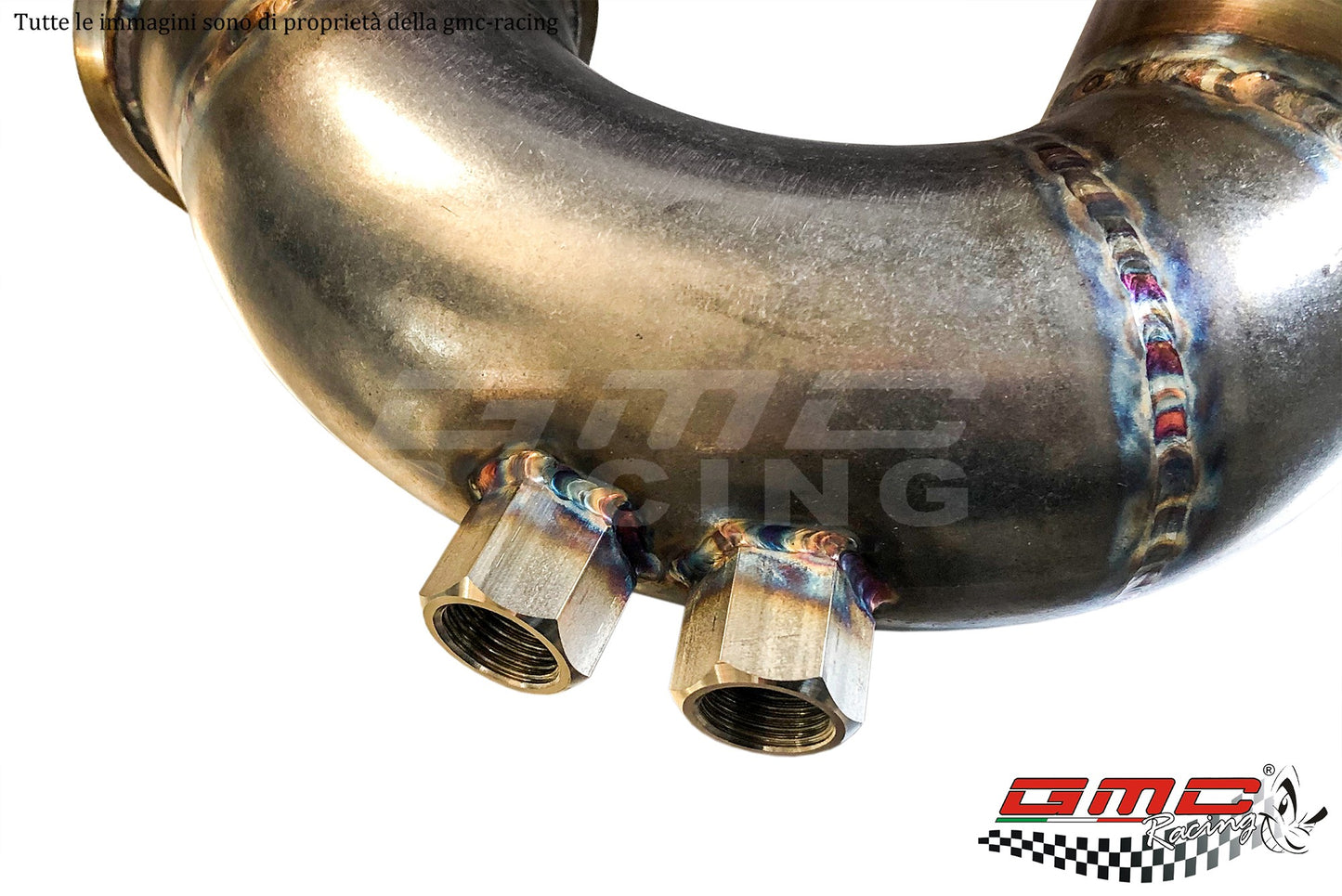 DOWNPIPE PER ABARTH, ALFA, FIAT, LANCIA 1.4 PER T-JET PER TURBINA 1446 GARRETT CON CATALIZZATORE METALLICO