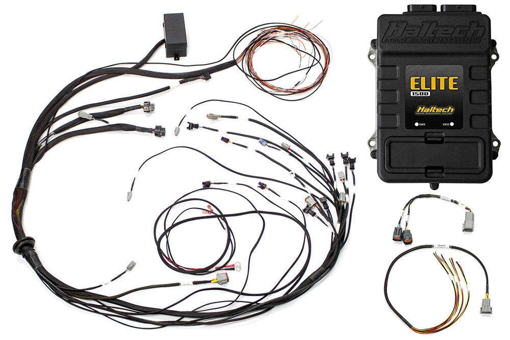 HALTECH Elite 1500 + Kit cablaggio di accensione terminato per Mazda 13B S6-8 CAS con cavi liberi
