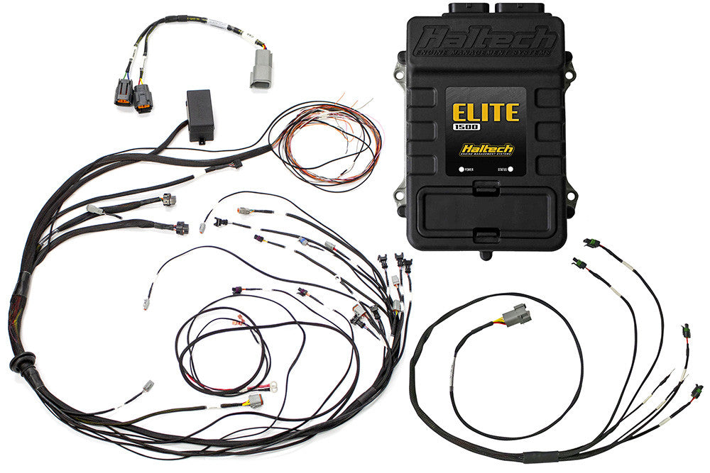 HALTECH Elite 1500 + Kit cablaggio di accensione terminato Mazda 13B S6-8 CAS con IGN-1A