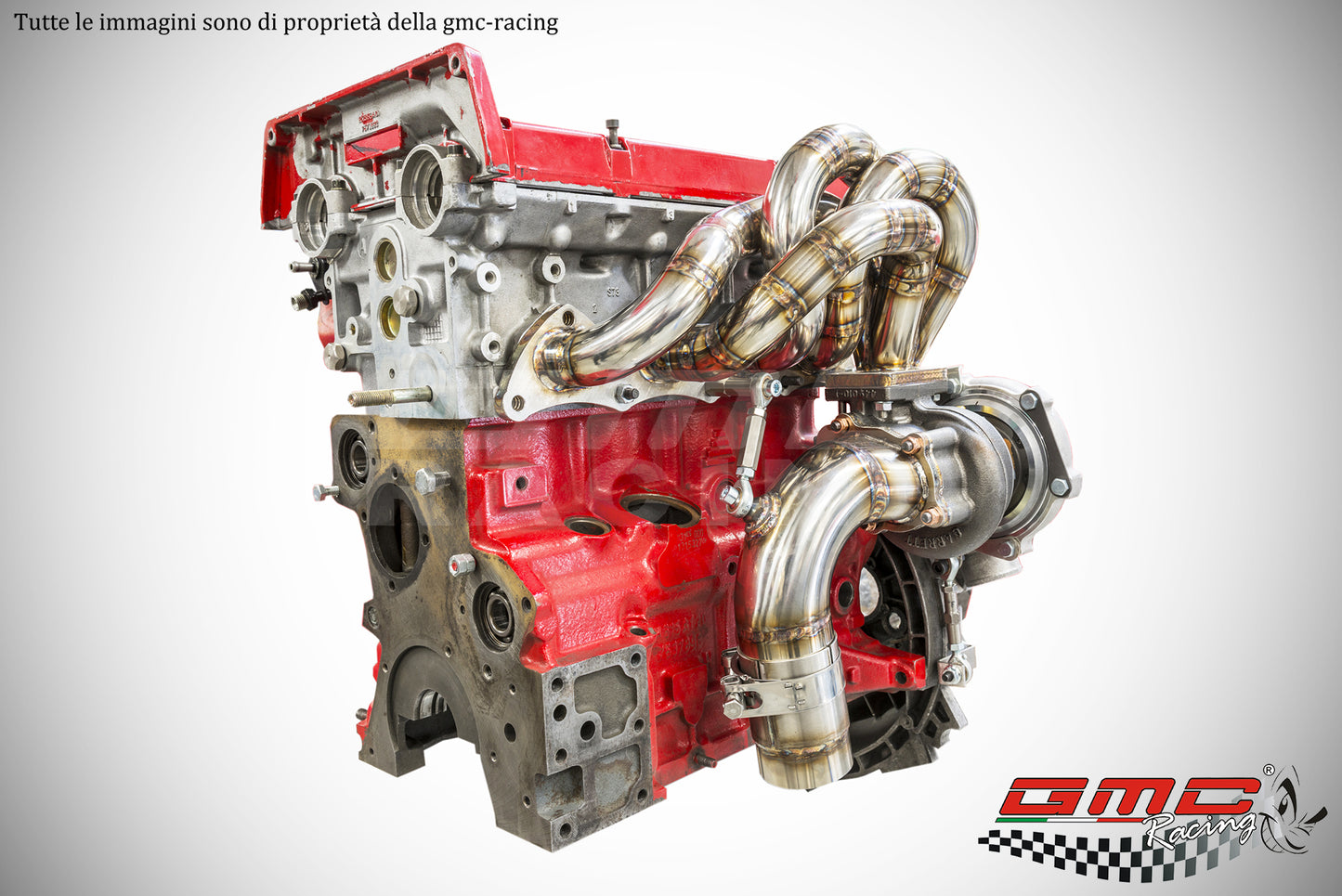 COLLETTORE INOX PER LANCIA DELTA INTEGRALE 16V/EVO CON ATTACO TURBO T25 CON KIT DOWNPIPE