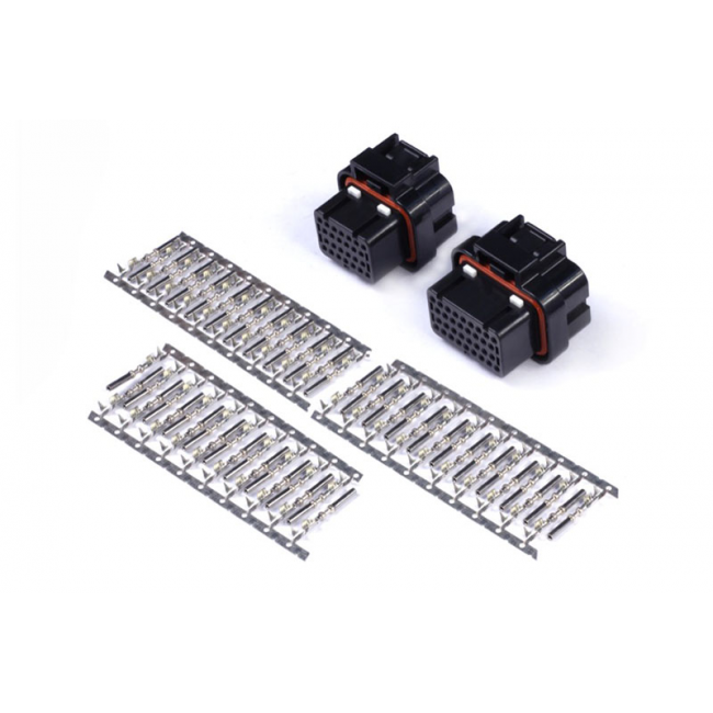 HALTECH Plug and Pins Only - AMP 26 & 34 Pin 4 Row, Set di connettori Superseal per 3 tasti