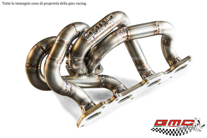 COLLETTORE INOX PER ALFA 1750 TBI CON ATTACCO TURBO T25, CON KIT DOWNPIPE