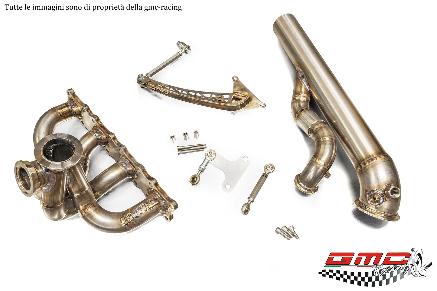 COLLETTORE INOX PER FORD ESCORT E SIERRA COSWORTH CON ATTACO TURBO TIAL CON WASTEGATE ESTERNA