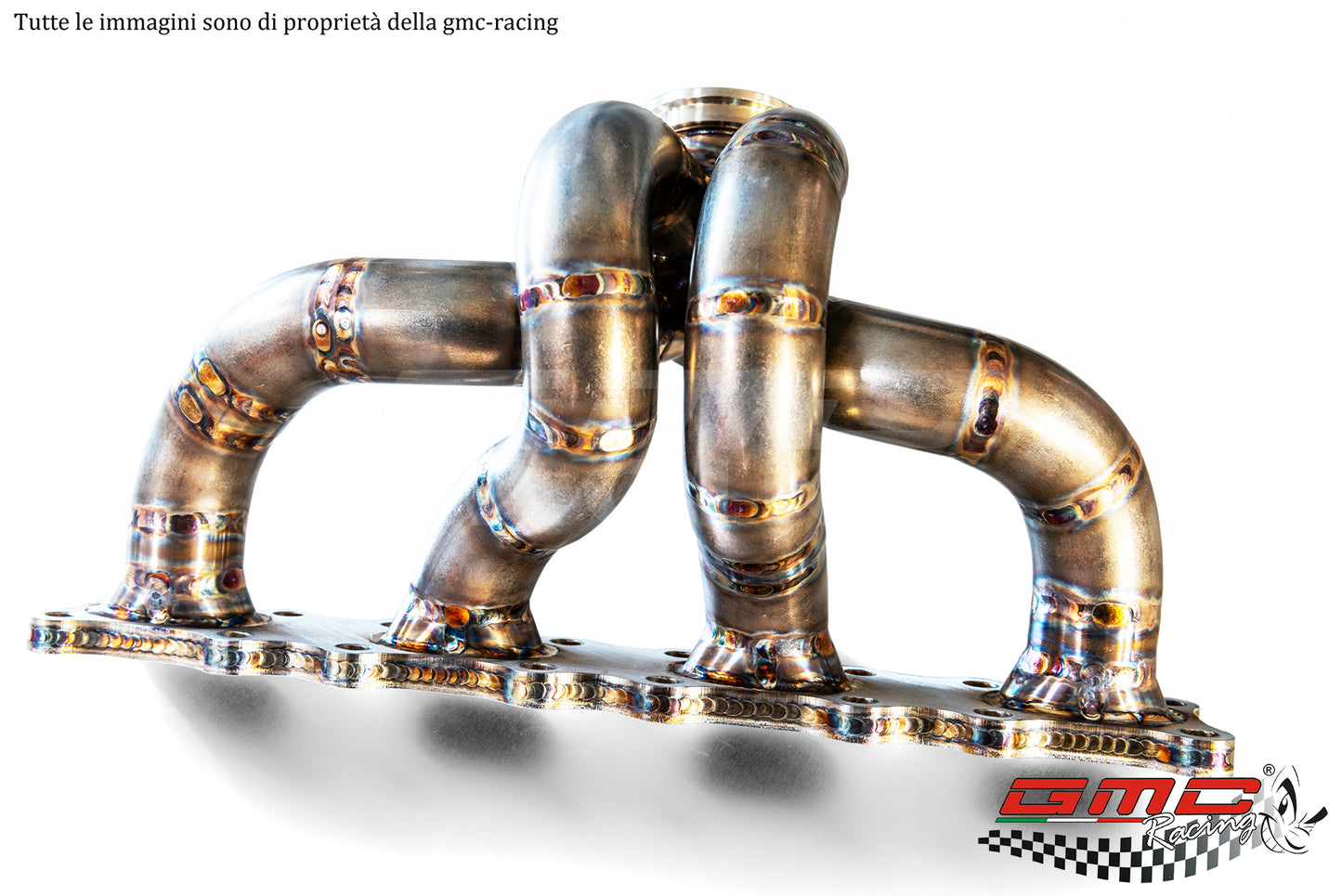 COLLETTORE INOX PER FORD ESCORT E SIERRA COSWORTH CON ATTACO TURBO TIAL CON WASTEGATE ESTERNA