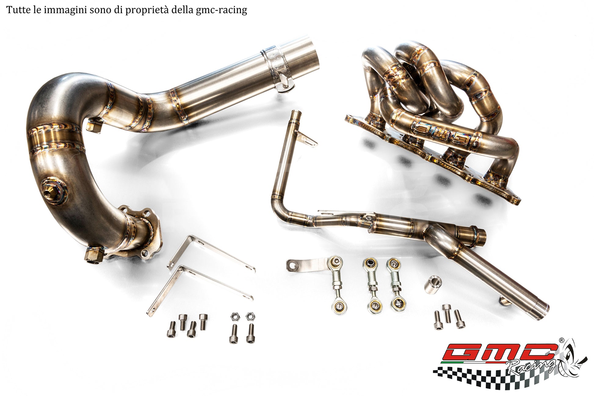 COLLETTORE IN INOX PER 1.4 T-JET ABARTH, FIAT, ALFA E LANCIA ATTACCO TURBO T25 CON TURBO SOTTO CON KIT DOWNPIPE