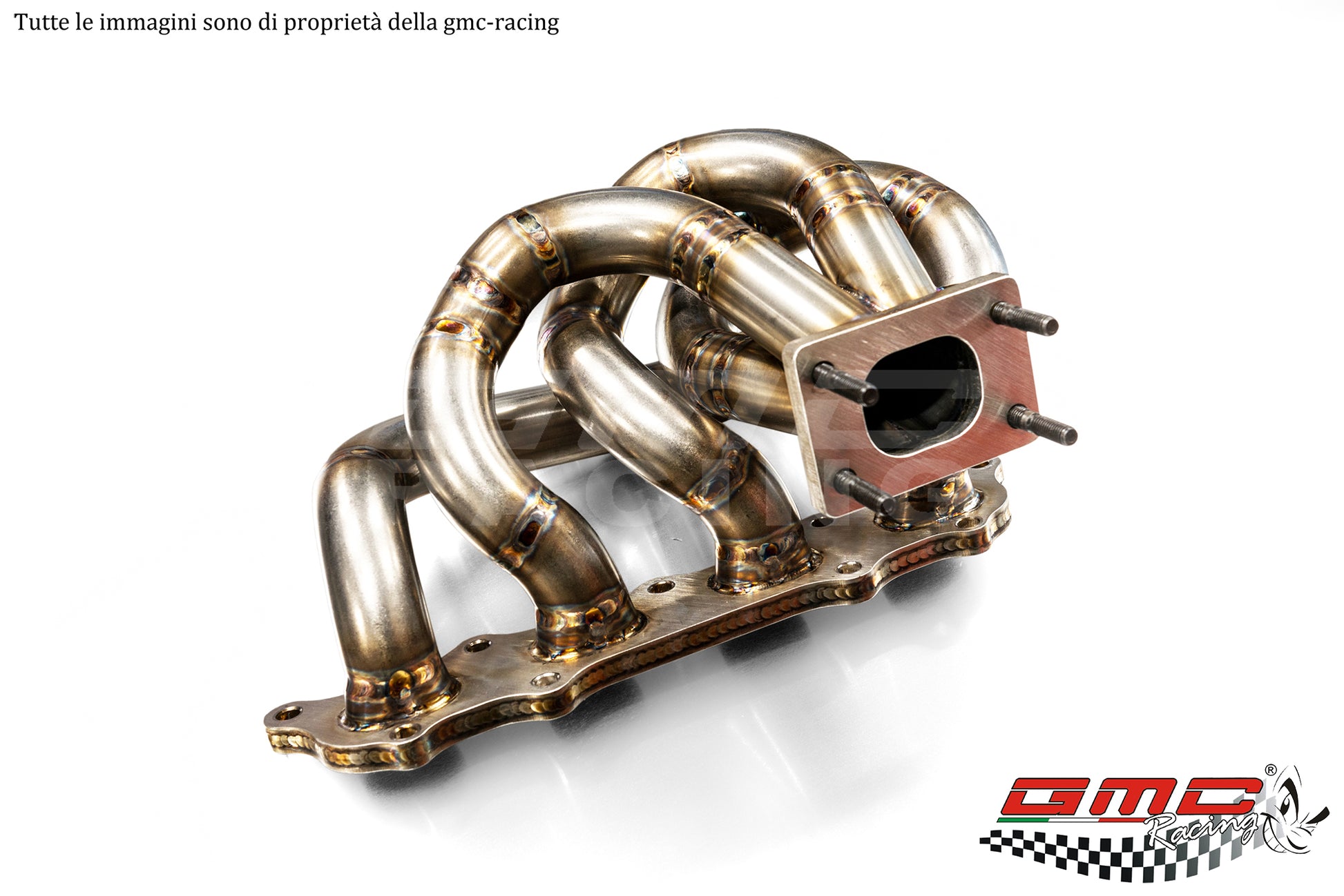 COLLETTORE IN INOX PER 1.4 T-JET ABARTH, FIAT, ALFA E LANCIA ATTACCO TURBO T25 CON TURBO SOTTO CON KIT DOWNPIPE