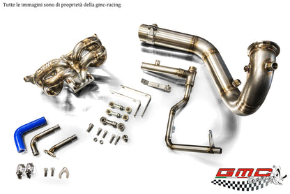 COLLETTORE IN INOX PER 1.4 T-JET ABARTH, FIAT, ALFA E LANCIA ATTACCO TURBO NUOVA SERIE G CON KIT DOWNPIPE