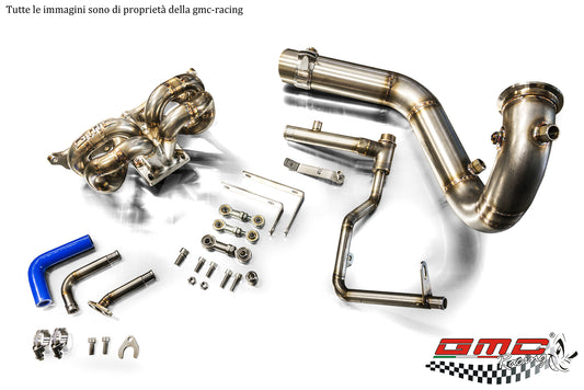 COLLETTORE IN INOX PER 1.4 T-JET ABARTH, FIAT, ALFA E LANCIA ATTACCO TURBO NUOVA SERIE G CON KIT DOWNPIPE