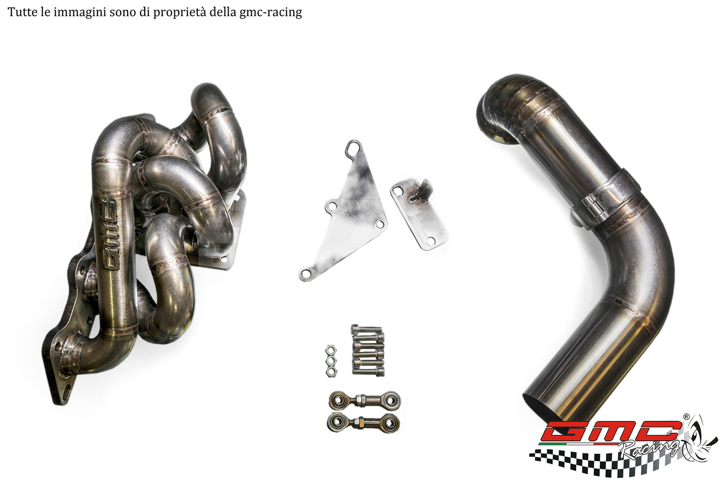 COLLETTORE IN INOX PER MITSUBISHI LANCER EVO VI-VII-VIII-IX CON ATTACCO TURBO T4 TWINSCROLL PER TURBO EFR