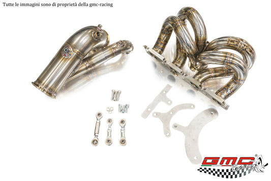 COLLETTORE IN INOX PER AUDI/VW 2.0 TFSI CON ATTACCO TURBO TIAL E WASTEGATE ESTERNA