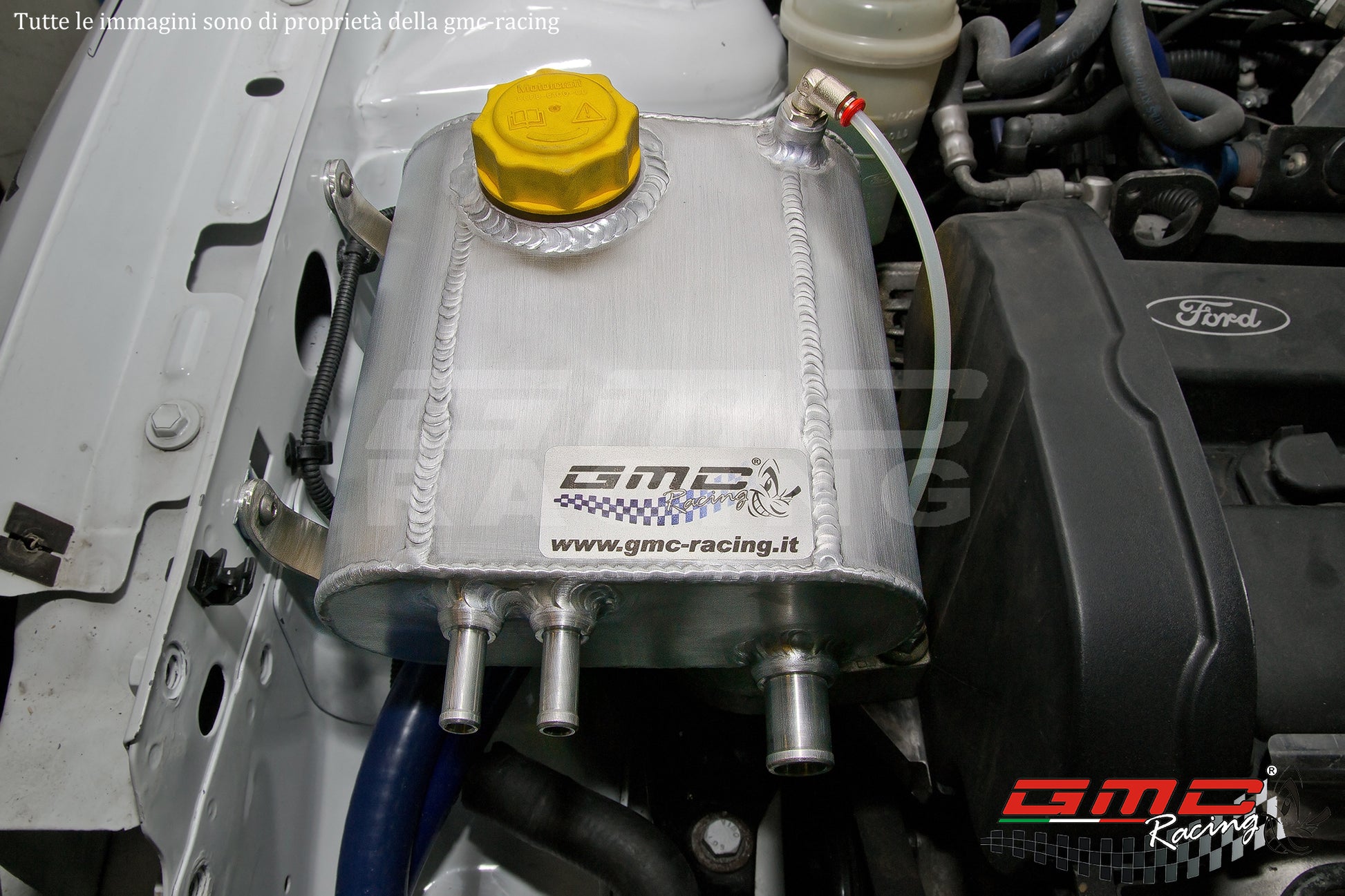 VASCHETTA RADIATORE ACUQA IN ALLUMINIO PER FORD FOCUS RS MK1