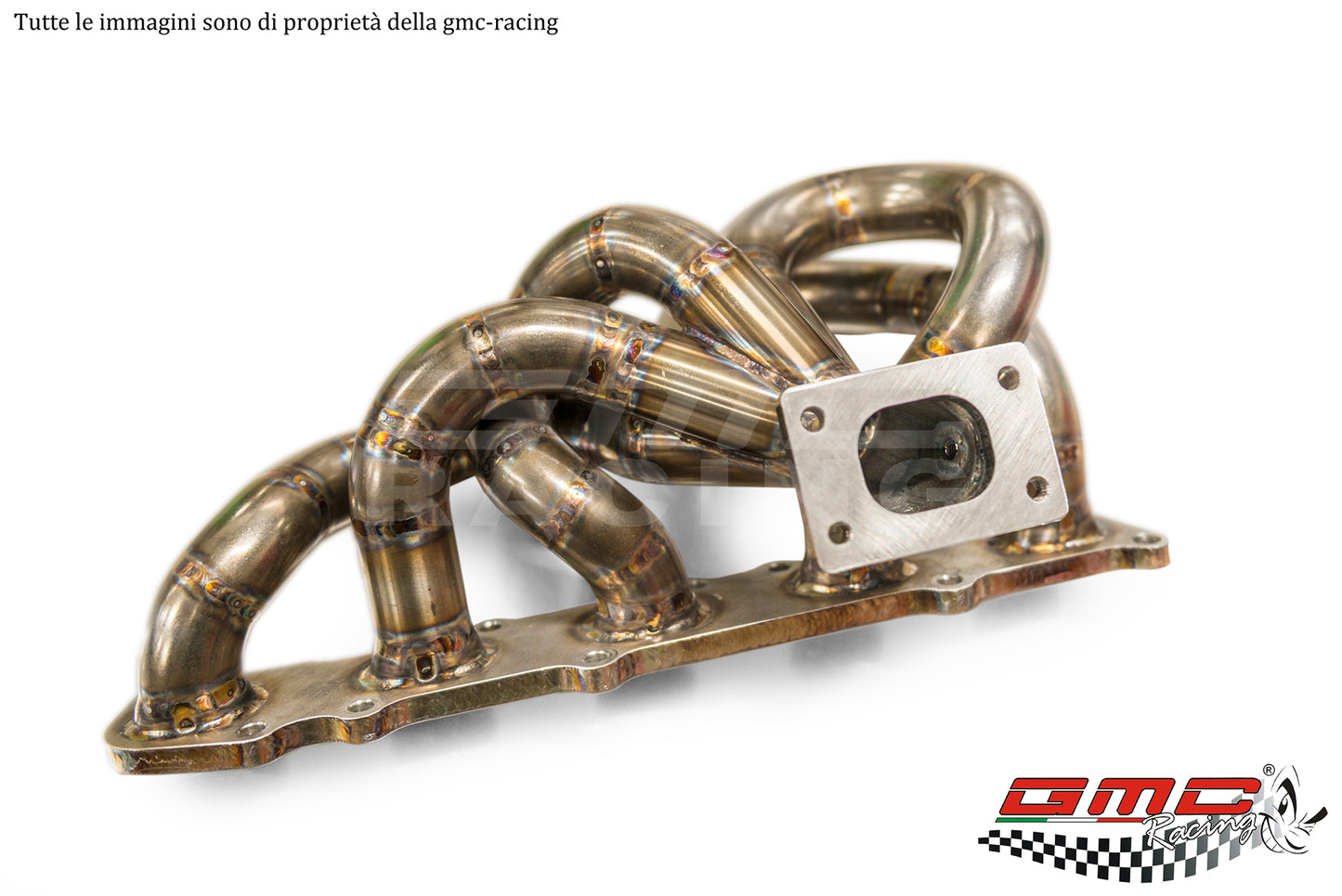 COLLETTORE IN INOX PER FIAT COUPE' 20V TURBO CON ATTACCO TURBO ORIGINALE