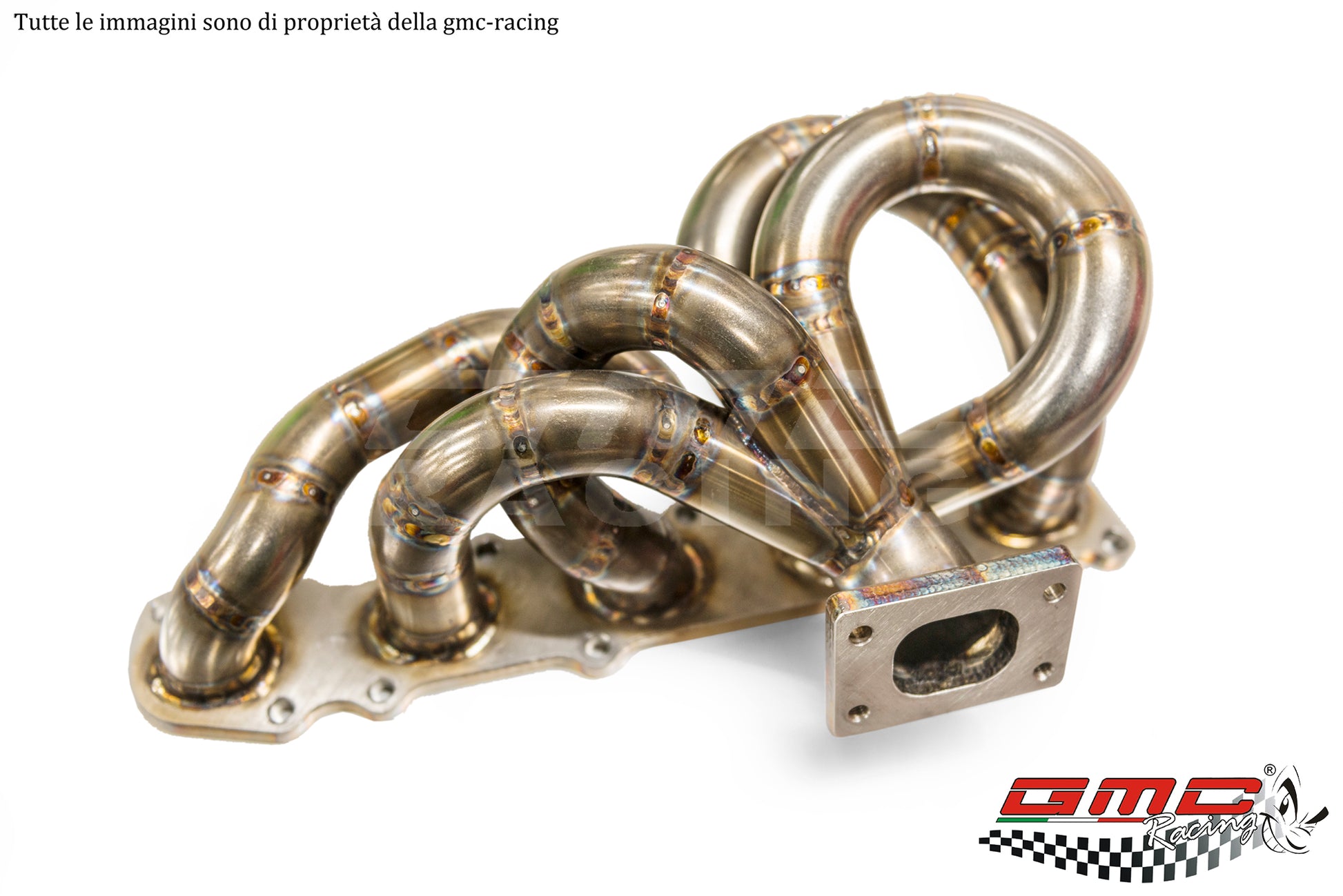 COLLETTORE IN INOX PER FIAT COUPE' 20V TURBO CON ATTACCO TURBO ORIGINALE