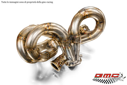 COLLETTORE INOX PER  LANCIA DELTA INTEGRALE 8V CON ATTACCO TURBO TIAL CON KIT DOWNPIPE