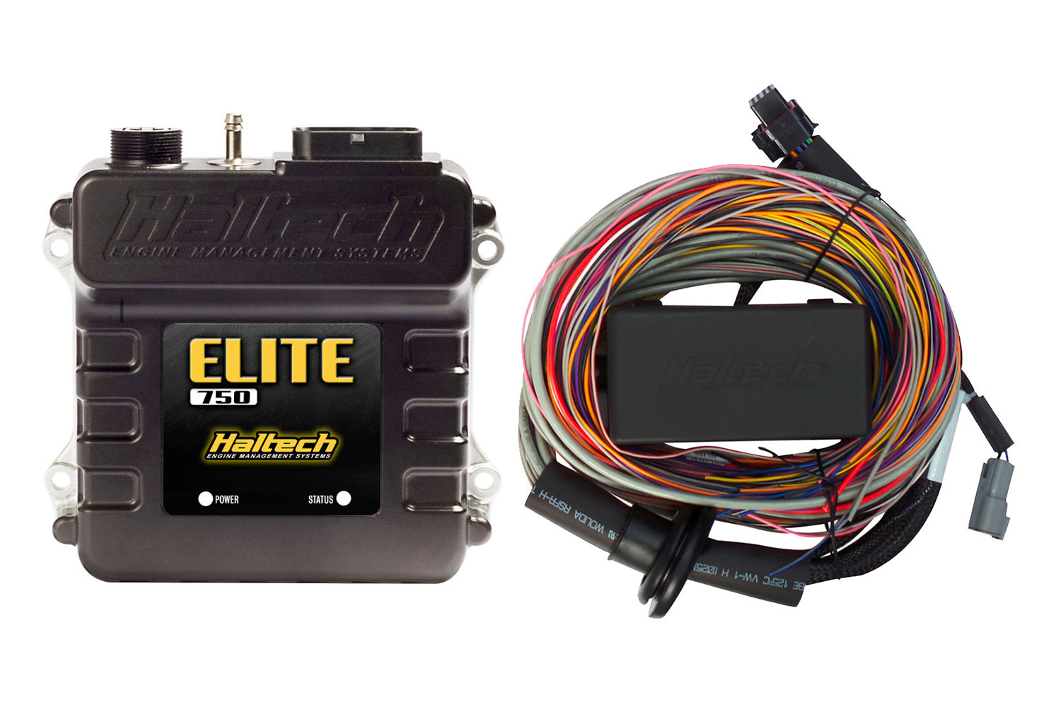 HALTECH ELITE 750 CENTRALINA UNIVERSALE + KIT CABLAGGIO UNIVERSALE PREMIUM, L: 2.5m (8')