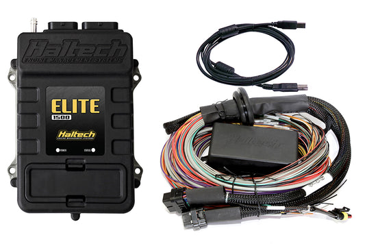 HALTECH ELITE 1500 CENTRALINA UNIVERSALE + KIT CABLAGGIO UNIVERSALE PREMIUM, L: 2.5m (8')