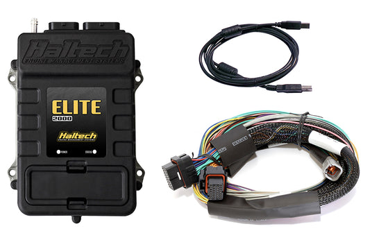 HALTECH ELITE 2000 CENTRALINA UNIVERSALE + KIT CABLAGGIO UNIVERSALE BASIC