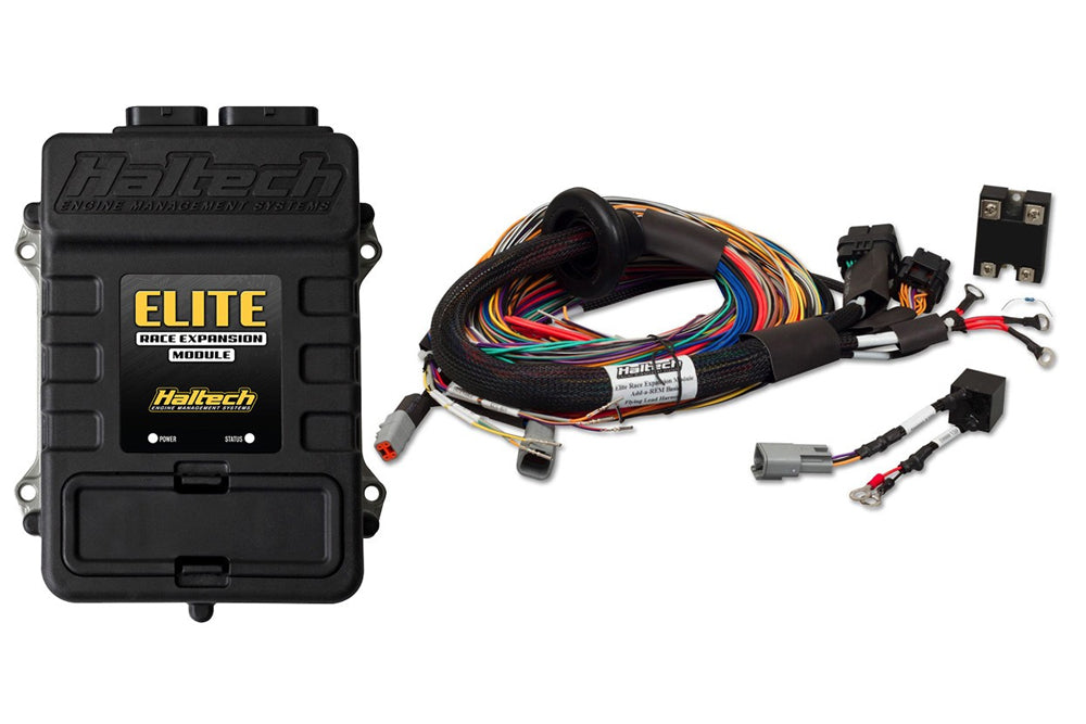 HALTECH ELITE RACE EXPANSION MODULE (REM) + KIT CABLAGGIO UNIVERSALE PER UPGRADE 16 INIETTORI
