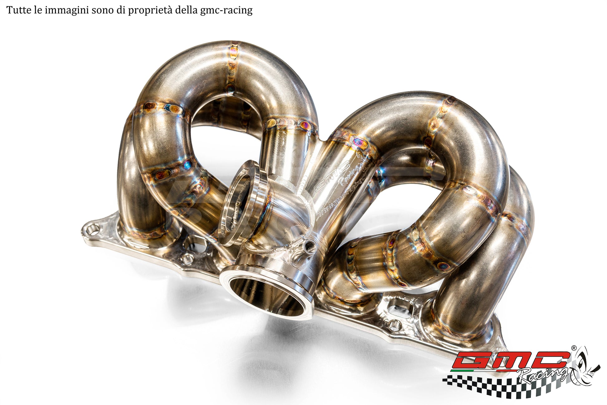 COLLETTORE INOX PER MITSUBISHI LANCER EVO CON WASTEGATE ESTERNA