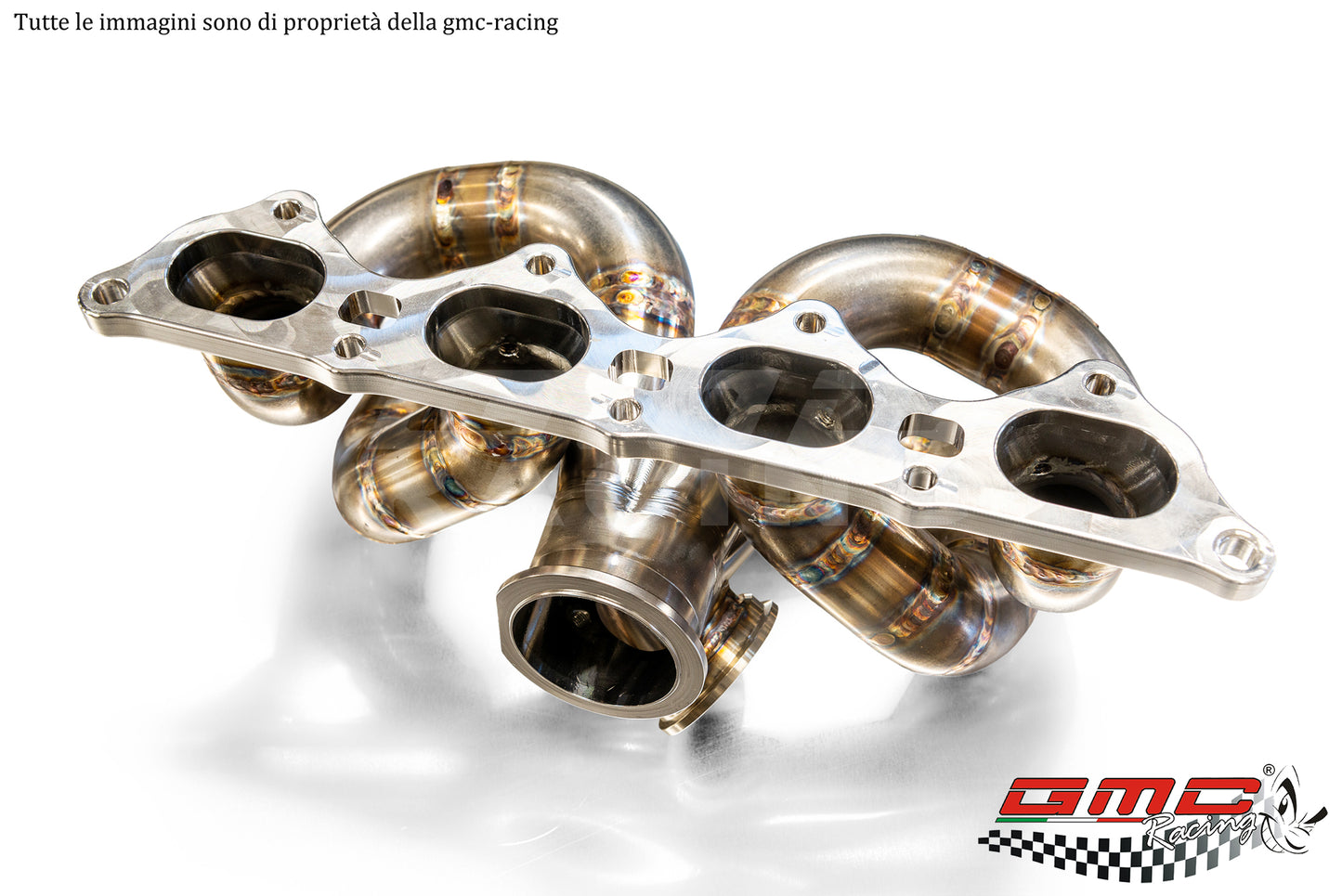 COLLETTORE INOX PER MITSUBISHI LANCER EVO CON WASTEGATE ESTERNA