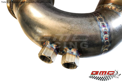 DOWNPIPE PER ABARTH, ALFA, FIAT, LANCIA 1.4 PER T-JET PER TURBINA 1446 GARRETT CON CATALIZZATORE METALLICO