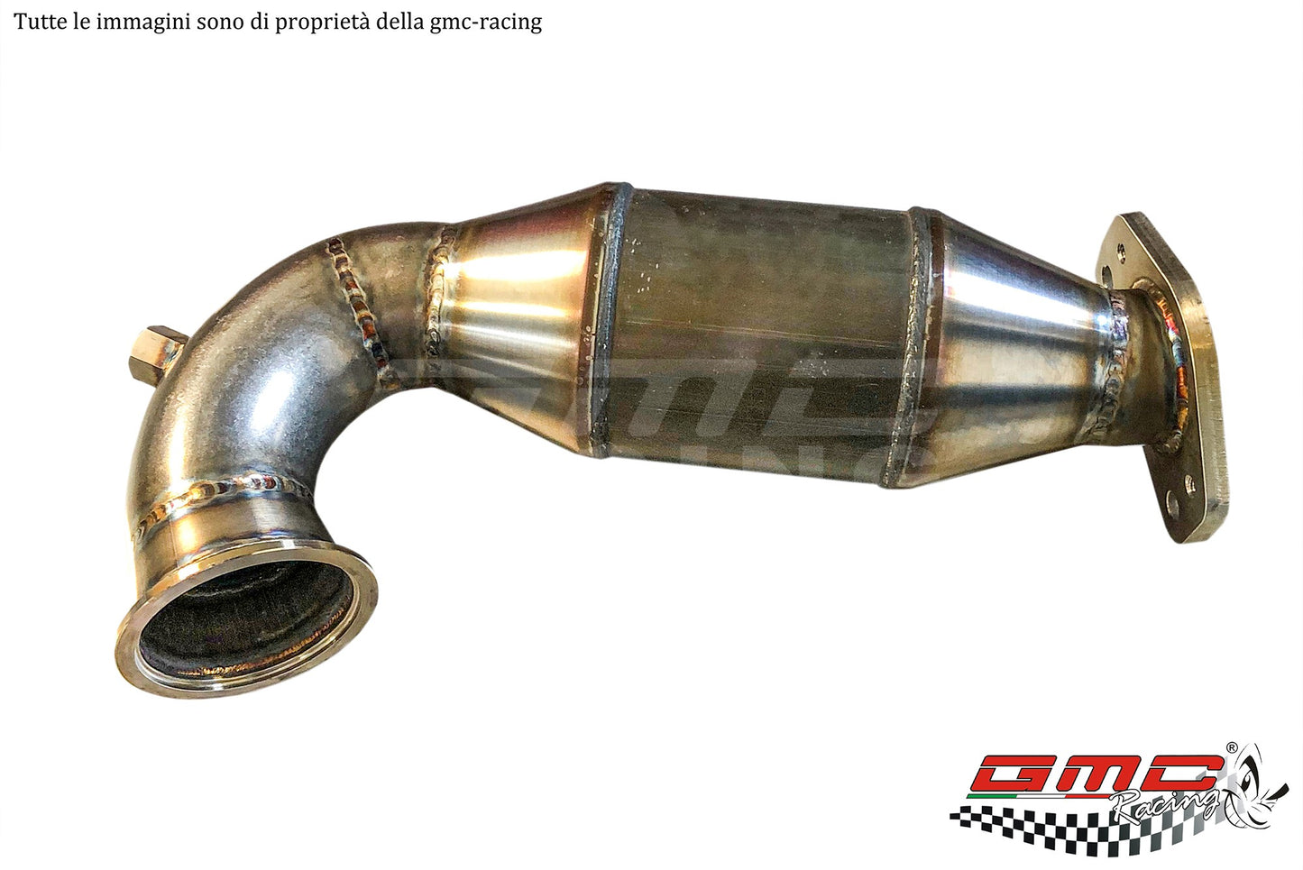 DOWNPIPE PER ABARTH, ALFA, FIAT, LANCIA 1.4 PER T-JET PER TURBINA 1446 GARRETT CON CATALIZZATORE METALLICO