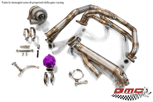 KIT TURBO PER SUBARU IMPREZA WRX/STI PER POTENZE FINO A 750CV CON WASTEGATE ESTERNA A RIENTRO E TURBINA GARRETT GTX 3582R GENII
