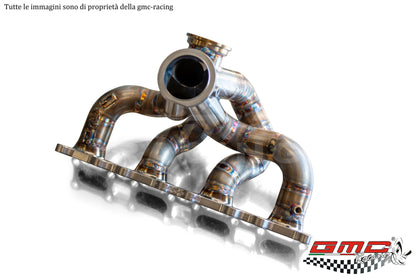 KIT COLLETTORE COSWORTH CON ATTACCO TURBO V-BAND CON WASTEGATE ESTERNA E KIT DOWNPIPE