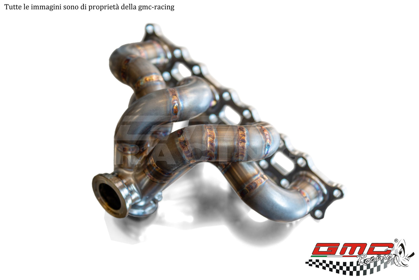 KIT COLLETTORE COSWORTH CON ATTACCO TURBO V-BAND CON WASTEGATE ESTERNA E KIT DOWNPIPE