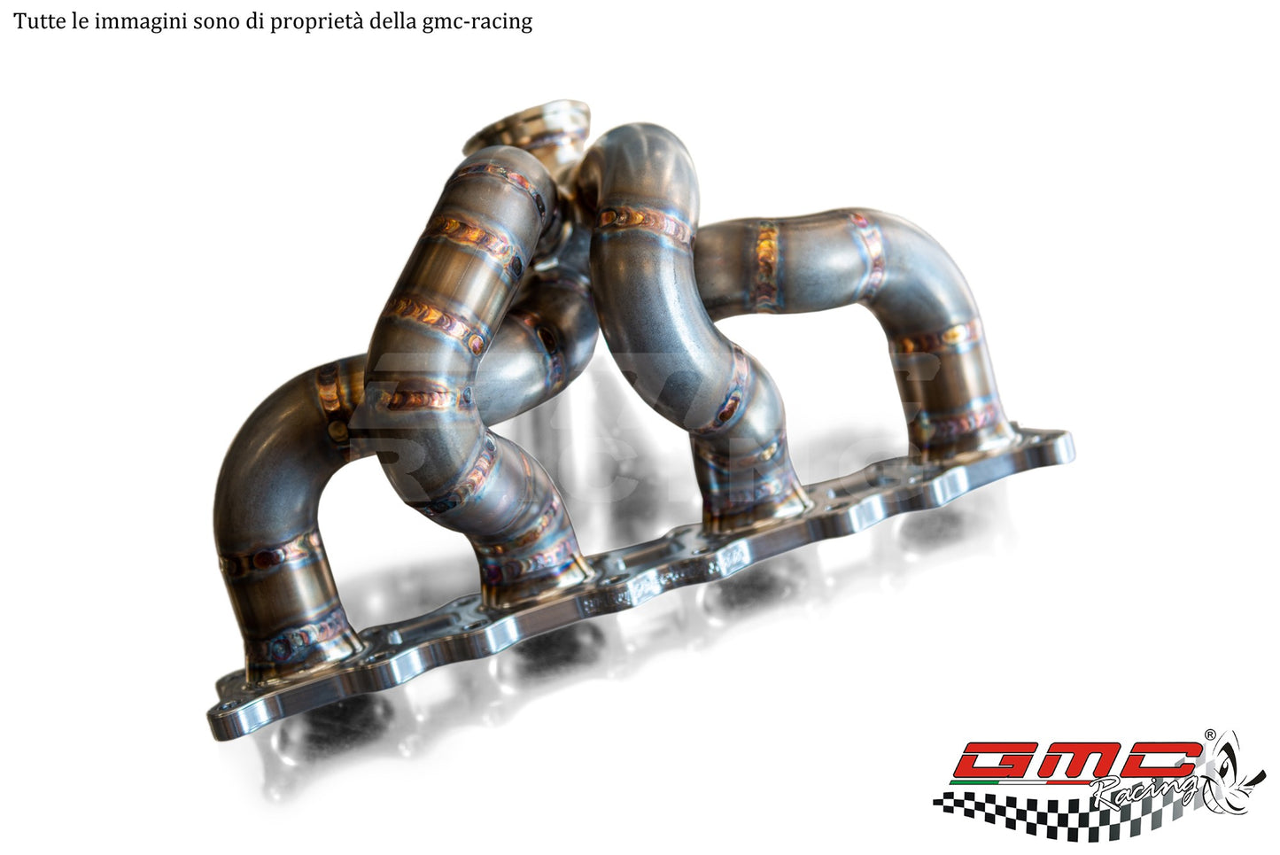 KIT COLLETTORE COSWORTH CON ATTACCO TURBO V-BAND CON WASTEGATE ESTERNA E KIT DOWNPIPE