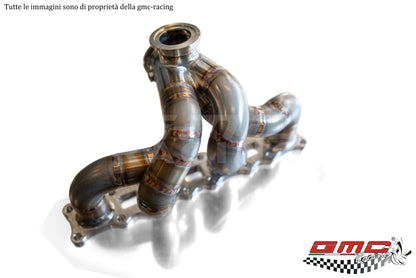 KIT COLLETTORE COSWORTH CON ATTACCO TURBO V-BAND CON WASTEGATE ESTERNA E KIT DOWNPIPE
