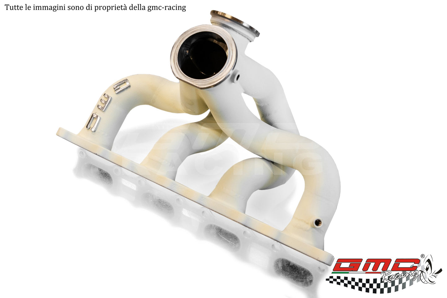 KIT COLLETTORE COSWORTH CON ATTACCO TURBO V-BAND CON WASTEGATE ESTERNA E KIT DOWNPIPE