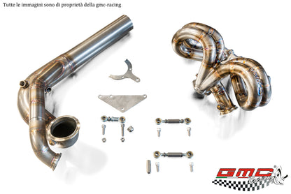 KIT COLLETTORE CON ATTACCO TURBO TIAL, WASTEGATE ESTERNA E KIT DOWNPIPE