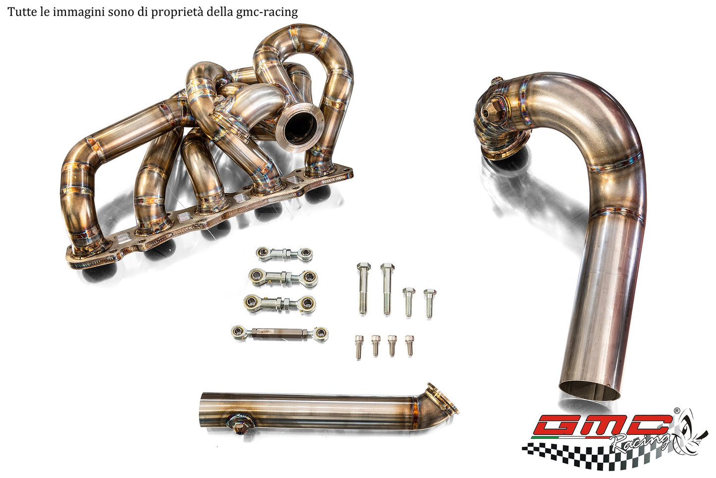 KIT COLLETTORE 20V CON ATTACCO TURBO V-BAND E WASTEGATE ESTERNA MV-R E KIT DOWNPIPE