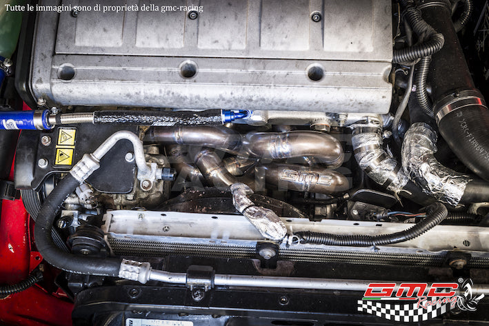 COLLETTORE IN INOX PER FIAT COUPE' 20V TURBO CON ATTACCO TURBO ORIGINALE