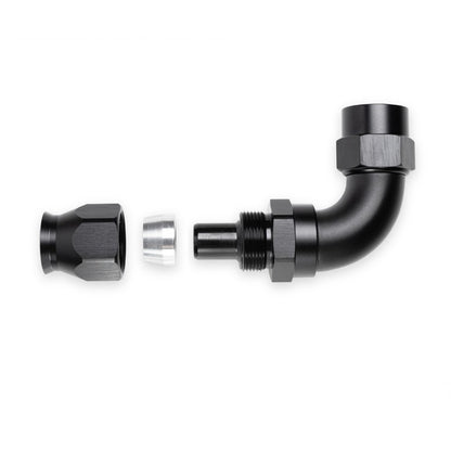 ERGAL, RACCORDO DRITTO ALTA PRESSIONE 8AN (JIC 3/4" x 16) teflon nero