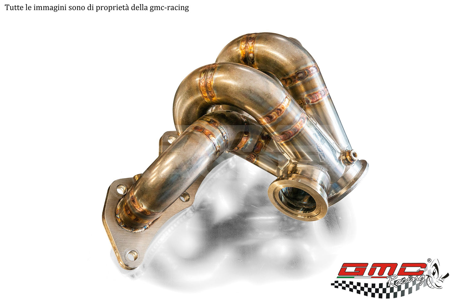 KIT COLLETTORE 16V/EVO A CUORE CON WASTEGATE ESTERNA TIAL MV-R E KIT DOWNPIPE