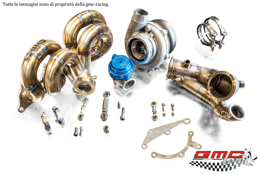 KIT TURBO PER MITSUBISHI LANCER EVO VI-VII-VIII-IX PER POTENZE FINO A 500cv CON WASTEGATE ESTERNA CON RIENTRO WASTEGATE