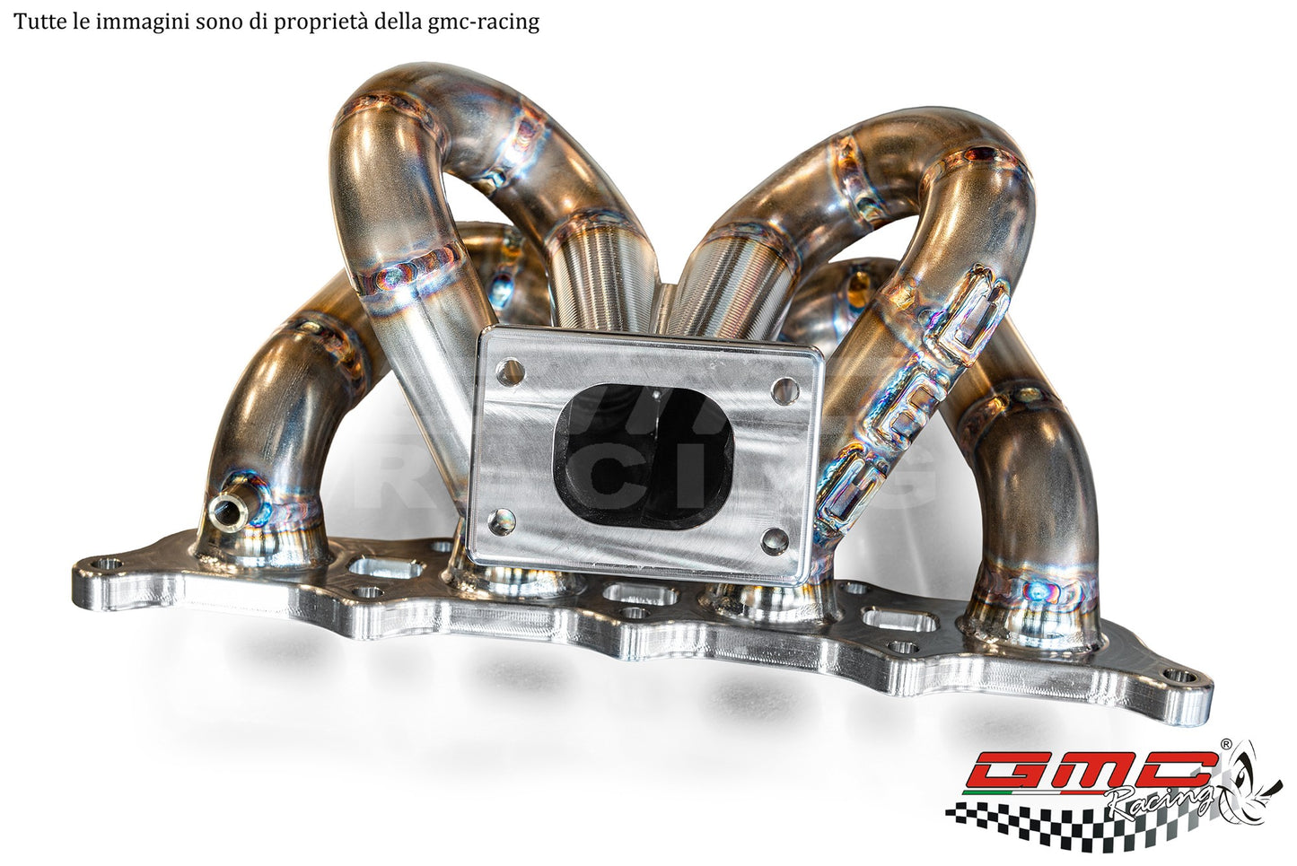 STAINLESS STEEL MANIFOLD FOR ABARTH 1.4 T-JET WITH DOWNPIPE KIT AND WATER PIPE KIT