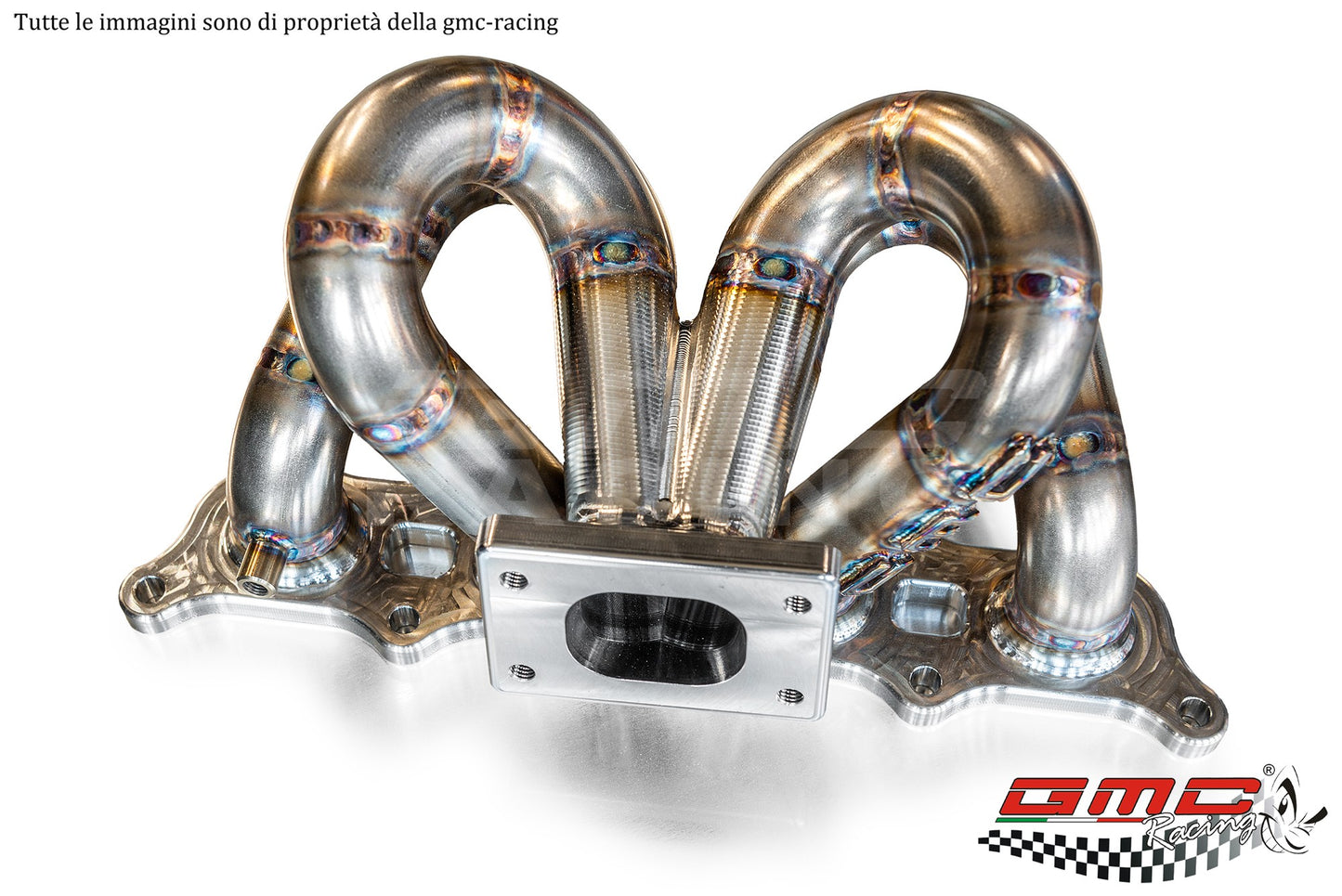 STAINLESS STEEL MANIFOLD FOR ABARTH 1.4 T-JET WITH DOWNPIPE KIT AND WATER PIPE KIT