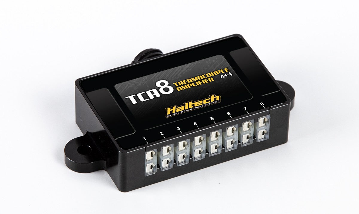 HALTECH TCA-8 (4+4) Amplificatore per termocoppie a otto canali Programmato come TCA-4A e TCA-4B