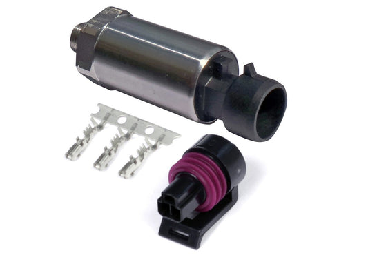 HALTECH 250 PSI Motorsport Fuel/Oil/Exhaust Pressure Sensor (Stainless Steel Diaphragm) THREAD: 1/8 NPT
