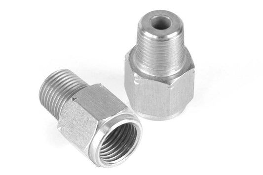 HALTECH M10 x 1.0 to 1/8 NPT Adapter THREAD: M10 x 1.0 Female to 1/8NPTF Male