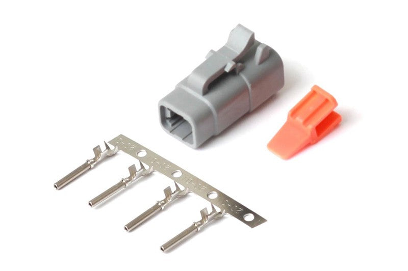 HALTECH Plug and Pin Only - Deutsch DTM-4 Male Connector (7.5 Amp)