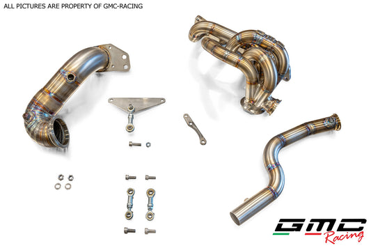 KIT COLLETTORE 1750 CON ATTACCO TURBO TIAL E WASTEGATE ESTERNA MV-S, CON KIT DOWNPIPE