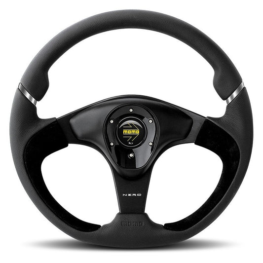 MOMO BLACK STEERING WHEEL