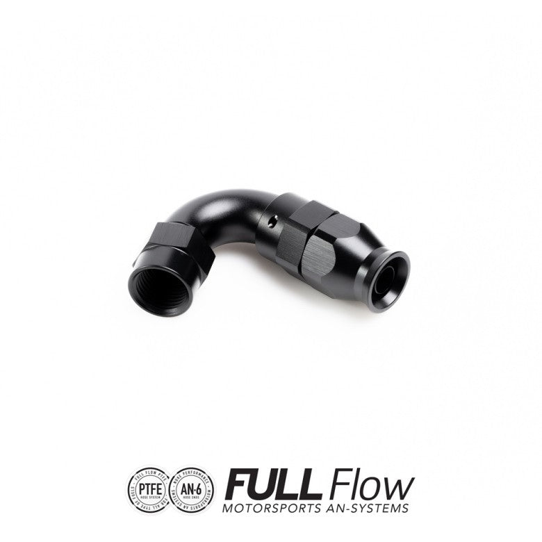 ERGAL, 120° HIGH PRESSURE FITTING 8AN (JIC 3/4" x 16) black teflon