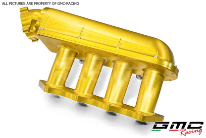 CNC-machined aluminum intake manifold designed by Gabucci Autotecnica