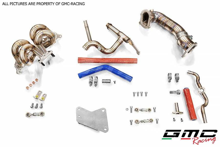 KIT COLLETTORE ATTACCO TURBO T25 CON KIT DOWNPIPE E TUBO ACQUA